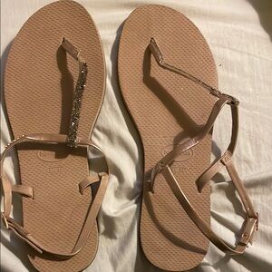 Havaianas Tan Sandals with Adjustable Straps US Size 11/12